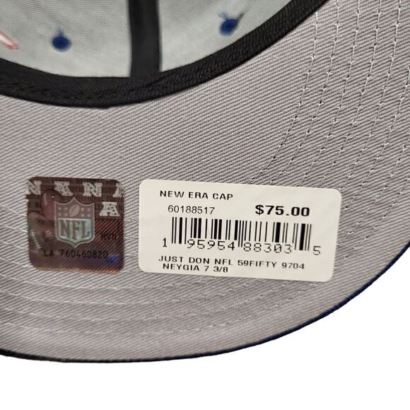 New York Giants " Just Don" Blue NFL 59 Fifty Fitted Men's Cap 60188517 - Picture 8 of 8